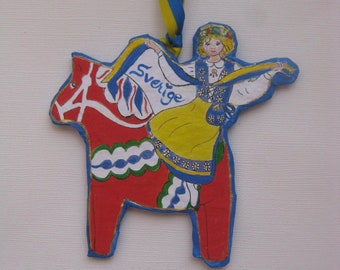 Dala Horse Ornament — SHIELDMAIDEN'S SANCTUM