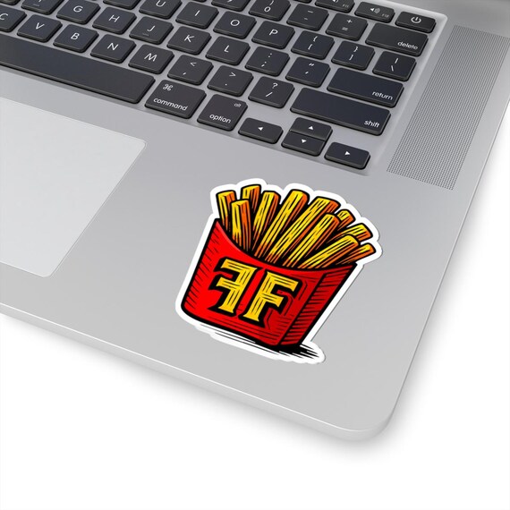 Freedom Fry Kiss-Cut Stickers | Fun Laptop Decal, Fast Food Art, Unique Gift for Foodies, Trendy Decor, Easy Peel Stickers