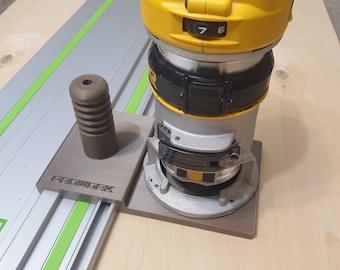 3D-geprinte routerrailadapter voor Dewalt naar Makita/Festool-geleiderails