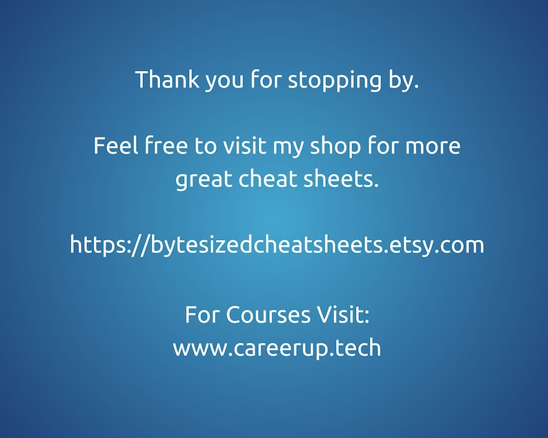 Python Cheat Sheet for Beginners: Easy-to-Read Reference (Digital Download) image 10