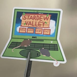Stardew valley, sdv, gaming, gamer gift, gamer sticker, stationary, gaming sticker, gift, pelican town, cozy gamer, laptop decal, gamer