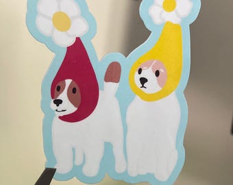 Vinylsticker gekke Pikmin-hond: cadeau voor gamer