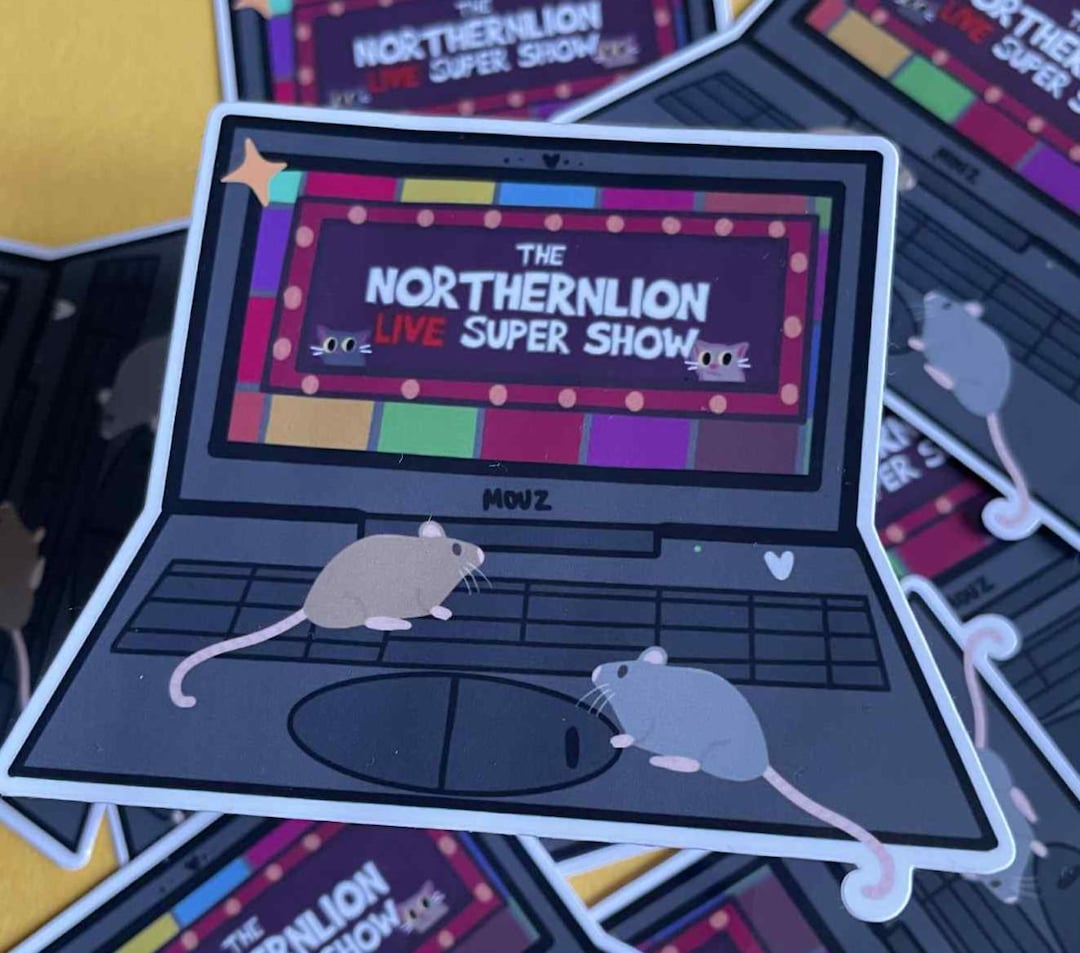 Northernlion Twitch Streamer Gamer Rats Laptop Decal, Water Resistant ...