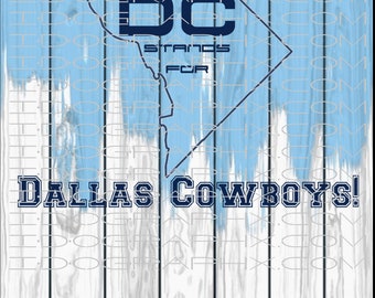 DC Stands for Dallas Cowboys! SVG File