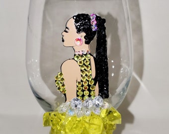 Custom Diva Wine Glass - Belle of the Ball
