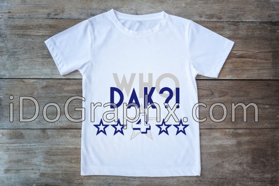 Download Free Who Dak Dallas Cowboys Svg File Etsy SVG Cut Files
