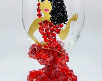 Custom Diva Wine Glass - Wine Diva (Long Length)