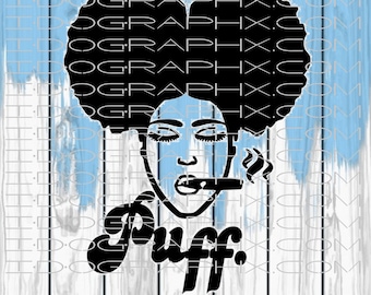 3 Puffs - Afro Puff SVG File