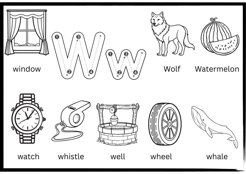 Preschool pre k kindergarten learning bundle 8 words per letter