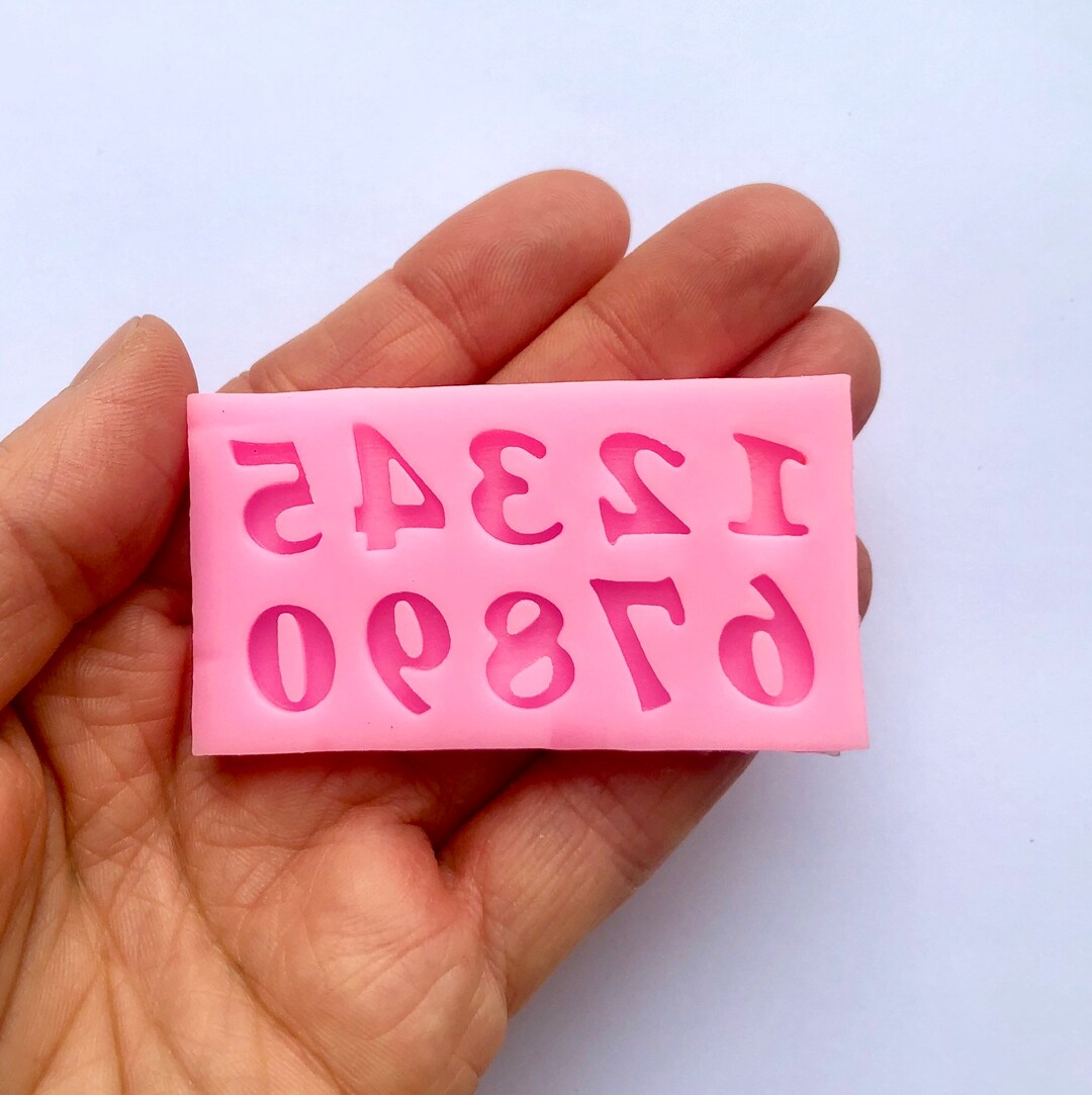 Number Mold, Silicone Mold With Numbers, Silicone Molds for Postcard