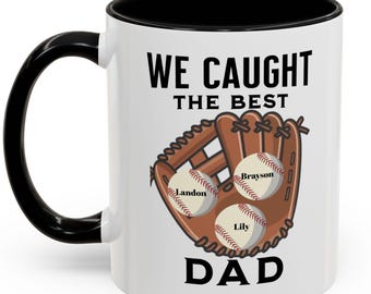 Coffee Mug, Father&#39;s/Birthday Personalized 11oz 15oz Mug - Perfect Gift for Dad, Coffee Lover - Gift for Men&#39;s Birthday - coach, baseball