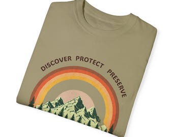 National Parks T-shirt- Eco-Friendly, Nature Lovers,  Earth Day, Gift for hiker- Save our Parks, Earth Day t&#39;shirt, camping tee, Hiking