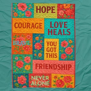 Get Well Recovery Blanket,Post Surgery Healing gift,Cancer inspirational gift,friendship gift,motivational  throw,hospital stay gift,illness