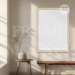 Modern Interior Frame Mockup: DIN A Sizes (PSD & JPEG)