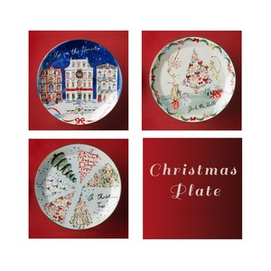 Anthropologie Susannah Garrod 'Tis The Season Dessert Plate image 10