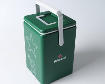 Heineken Insulated Cooler Box – Coolbox with Lid & Carry Handles – 8 Can Capacit