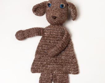 Bambola fatta a mano all'uncinetto: cane bassotto, cucciolo di peluche amigurumi, peluche marrone all'uncinetto