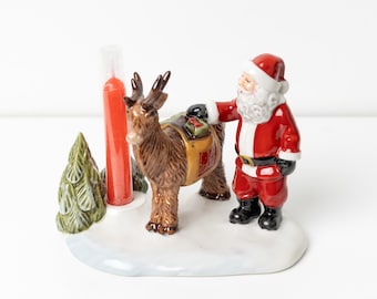 Villeroy & Boch Christmas Fairytale Figurine – Santa, Rudolph, Sleigh, Candle Holder, Original Box