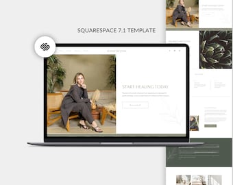 Squarespace Website Template for Therapist, Life Coach, Wellness, Squarespace Template, Modern Website, Squarespace 7.1, Therapy Website