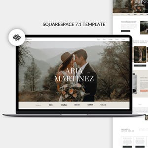 Squarespace Website Template for Photographers, Wedding Website, Portfolio Website, Wedding Photographer, Modern Website, Squarespace 7.1
