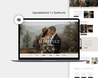 Squarespace Website Template for Photographers, Wedding Website, Portfolio Website, Wedding Photographer, Modern Website, Squarespace 7.1
