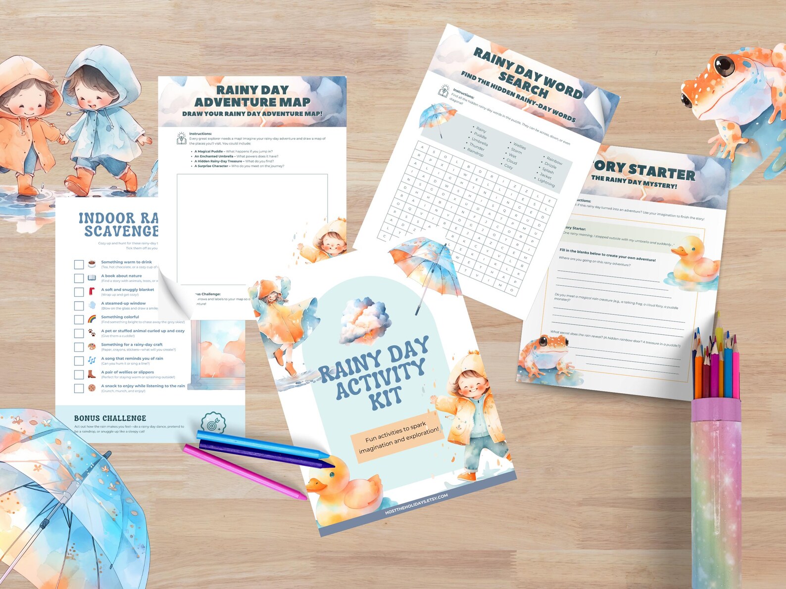 Rainy Day Activity Kit: Fun Challenges for Kids (digital Download) - Etsy