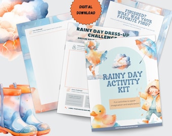 Activiteitenkit Rainy Day: leuke uitdagingen voor kinderen (digitale download)