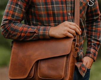 The Buffalo Leather Briefcase – Handcrafted Full-Grain Work Satchel for Professionals | Vintage Executive  by SaltCo Leather