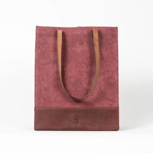 Veyla Leather Shopping Tote | Mother’s Day Gift | Suede & Leather Shoulder Bag | Stylish Everyday Handbag | Spacious Shopping Purse