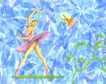 Danseuse de ballet de la Belle au bois dormant, ballerine avec fée