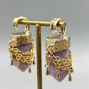 Integrated Hook Ear Weights with Purple Mica Points