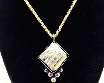 Pyrite Pendant with Chain