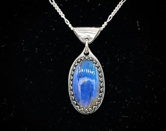 Sterling Silver with Blue Labradorite Necklace