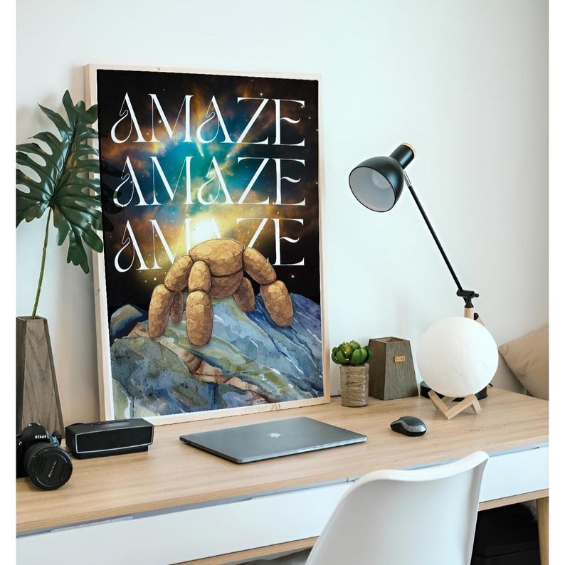 Project Hail Mary Amaze Amaze Amaze Poster Digital Download, Scifi Book ...