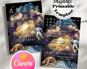 Project Hail Mary Amaze Amaze Amaze Invitation Template, Scifi Book Gift Excite Andy Weir Tau Ceti You Sleep I Watch, Sci-Fi Book Lovers