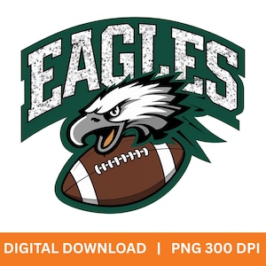 Philly Eagle Mascot PNG: Football Game Day Sublimation (Digital Download)