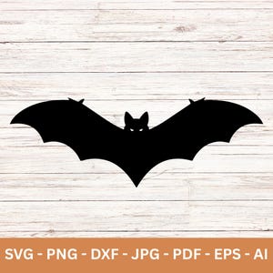 Bat SVG Cut File: Halloween Cricut, Spooky Decals (Digital Download)