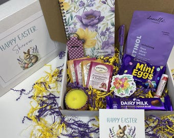 Scatola regalo di Pasqua personalizzata / Scatola per dolcetti di Pasqua / Regalo per studenti universitari / Regalo per amici