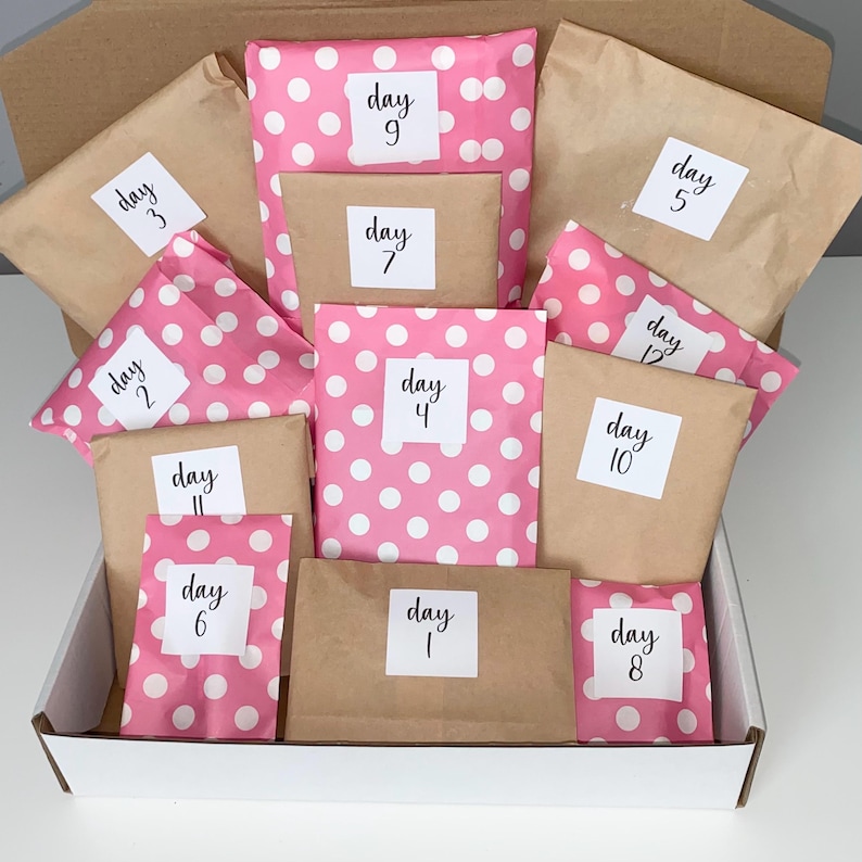 Spa Relaxation Advent Calendar | Personalized | 12 Days of Christmas ...