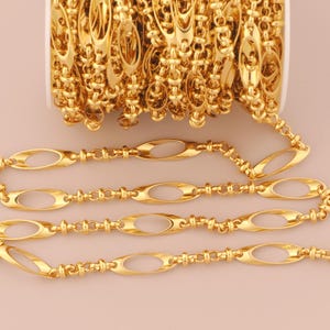 18K ゴールドフィルドフィガロチェーン ゴールド半完成チェーン DIY ブレスレット ネックレス ジュエリーアクセサリー作りのための特別なチェーン