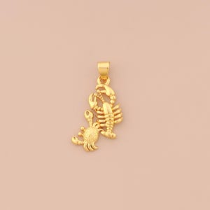 18K Gold Filled Crab Pendant Gold Marine Life Charms Lobster Charm for DIY Bracelets Necklaces Jewelry Accessories Making