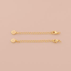 Chaînes d&#39;extension remplies d&#39;or 18 carats Chaînes de coeur en or Chaînes d&#39;extension pour bracelets à monter soi-même Colliers Fabrication d&#39;accessoires de bijoux