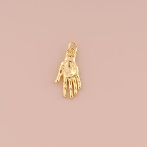 18K Gold Filled Gebaar Hanger Gold Hand Charms Gebaar Charm voor DIY Armbanden Kettingen Sieraden Accessoires Maken: