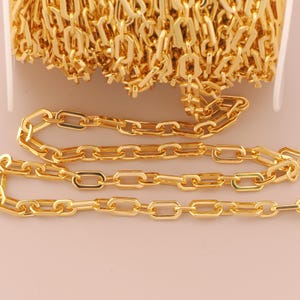 18K Gold Filled Rolo Chains Gold Semi-Finished Chains Special Chains for DIY Bracelets Necklaces Jewelry Accessories Making