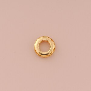 5 pcs 18K Gold Filled Tube Spacer Beads Gold Round Beads Round Tube Beads for DIY Bracelets Necklaces Jewelry Accessories Making