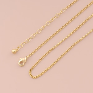Collar de eslabones bañado en oro de 18 quilates, cadena de oro, joya delicada, regalo de cumpleaños o San Valentín.