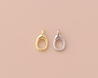 18K Gold Filled Push Door Clasp Gold Snap Clasp Round Clasp for DIY Bracelets Necklaces Jewelry Accessories Making