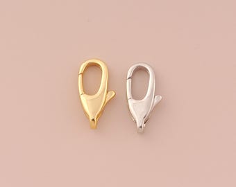 18K Gold Filled Lobster Clasp Gold Claw Clasp Lobster Clasp for DIY Bracelets Necklaces Jewelry Accessories Making