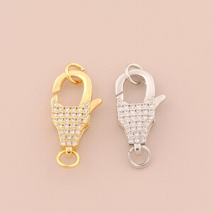 18K Gold Filled Lobster Clasp Gold Claw Clasp Lobster Clasp for DIY Bracelets Necklaces Jewelry Accessories Making