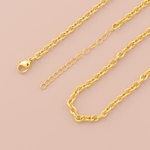 Collar Rolo relleno de oro de 18 quilates, collar de cadena de oro, joyería delicada, collar, regalo de cumpleaños, regalo de San Valentín